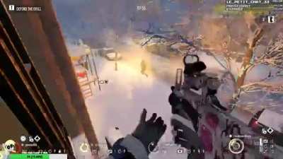 A cop just 180° and shot my grenade midair and kept walking. what a f*cking chad.