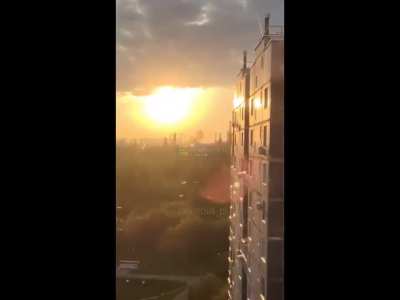 Footage from various viewpoints of Ukrainian FP-1 drones in today's attack on the Moscow oil refinery (English Subtitles included)