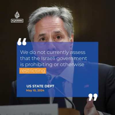 US&rsquo;s top diplomat Antony Blinken accused of lying to Congress about Israeli forces blocking US aid for Gaza