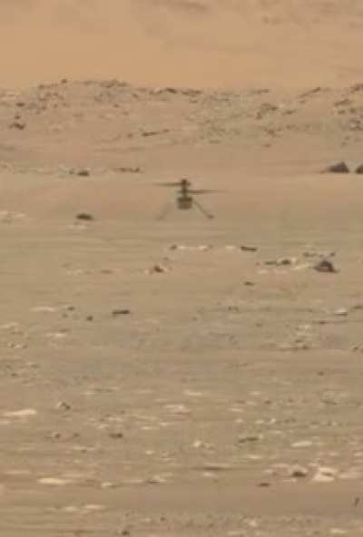 Video from Ingenuity&rsquo;s first flight on Mars