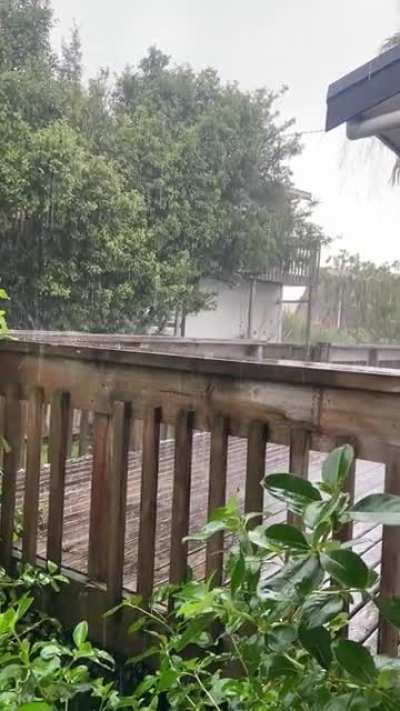 Rain &amp;amp; some hail