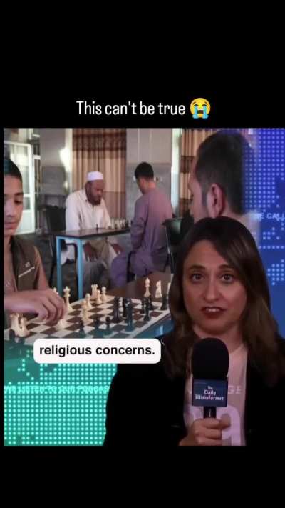 No hijab for the queen? Sorry, chess is haram now.
