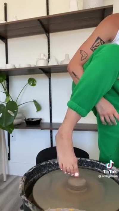 Pottery Girl Feet