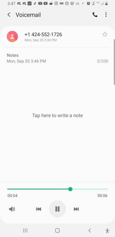 Got this voice-mail today while at school, kinda strange