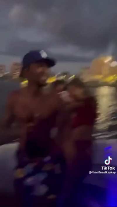 Man looses it after champagne gets sprayed all over his cushions.