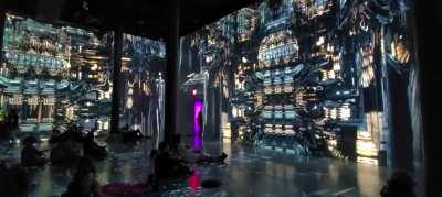 Yesterday I saw "Geometric Properties" at Artechouse in NYC (Chelsea Market). It's a 30 minute loop of fractals projected on 3 walls + floor by several projectors. Very cool experience and I imagine anyone who subs here would enjoy it if they got the chan