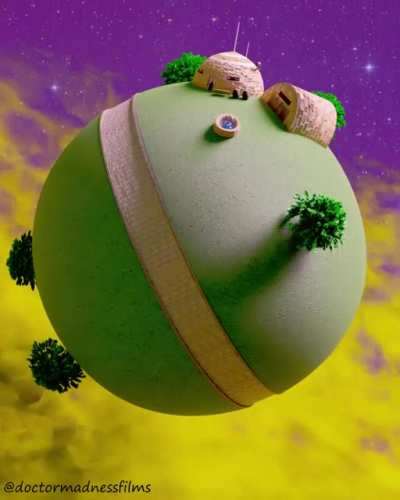 King Kai's Planet made in Blender :)