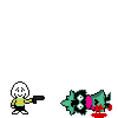 Asriel killed Ralsei but its a real animation and not an image