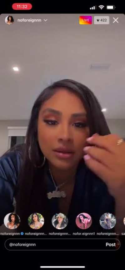 Noforeignnn IG live 06/27 PT 4 😝