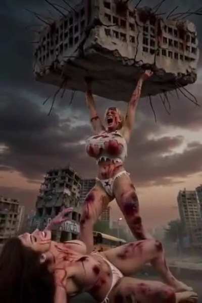 Giantesses battle