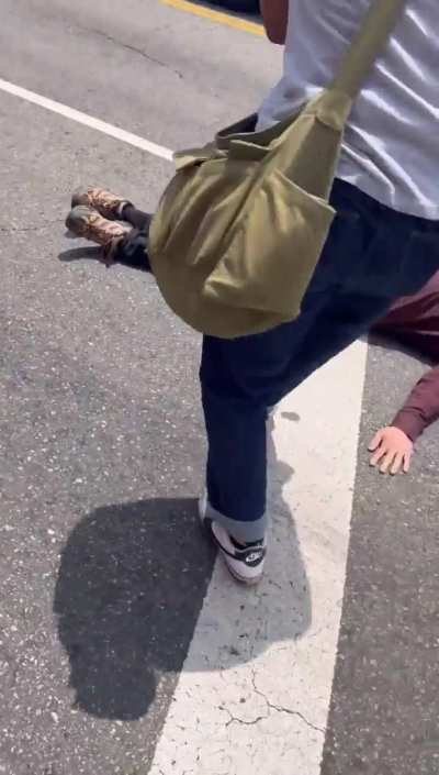 Community member hit and injured by ICE/FBI undercover car after mass arrest in LA