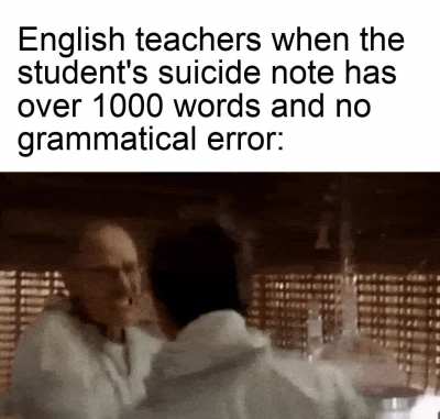 The Teacher: "That's my student"