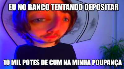 aparentemente o branco do brasil n&atilde;o aceita mais cums 😔🤚