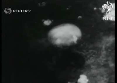 Second atomic bomb of World War II explodes over Nagasaki (1945)