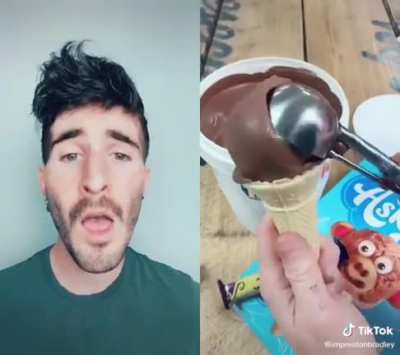 This guys entire tiktok page is him doing this same thing with a bunch of different videos