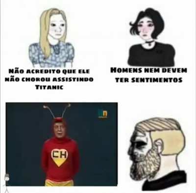 Titulo est&aacute; finjindo n&atilde;o chorar.