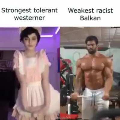 Chad femboy vs virgin Serb