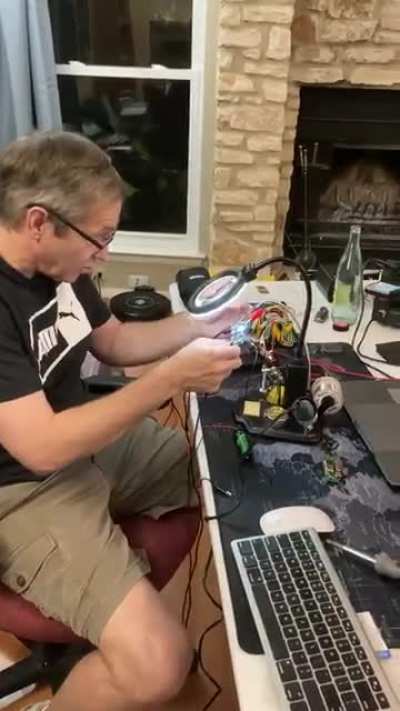 After my moms phone couldn&rsquo;t hold a charge during the Texas snow storm we forced her to upgrade it. She just figured out how to record and sent me this video of her boyfriend