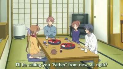 Father and son bonding [Clannad]