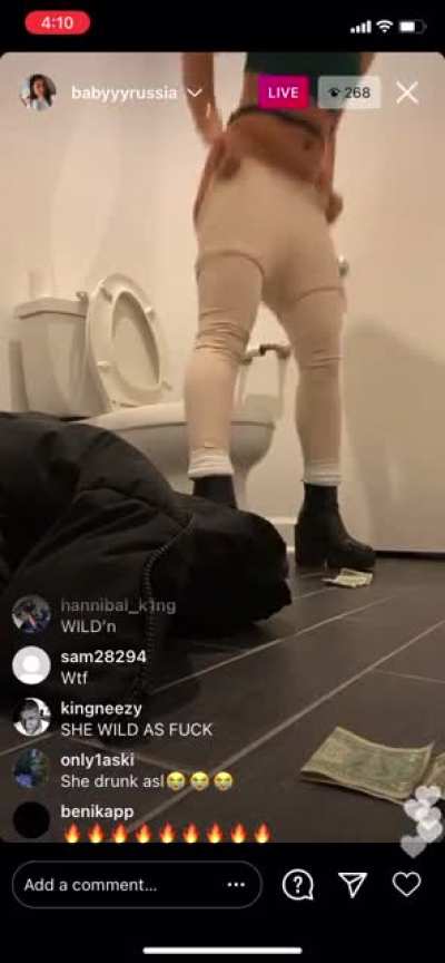 B@byyyru55I@ (the v&iacute;deos kinda weird cause she&rsquo;s taking a piss but you can see some ass so I uploaded anyway.
