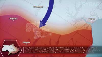 RU POV: Chronicles of battles on Nikolaev-Beyslav direction from 15-19 of october by @RYBAR