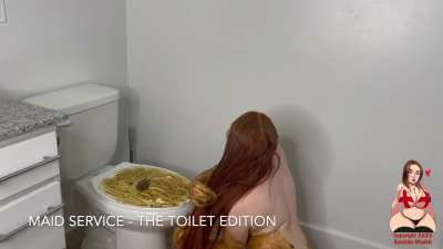 GingerCris - Maid Service - The Toilet Edition 1080p/60fps 45m08s 🚽🍑💩👩🏻&zwj;🦰