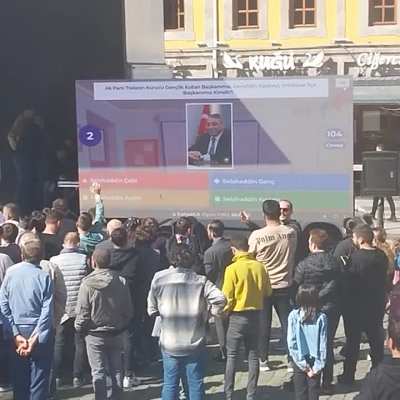 Trabzonda akpartili grup kahoot uygulaması &uuml;zerinden vatandaşlarından katılımıyla yarışma yaptı