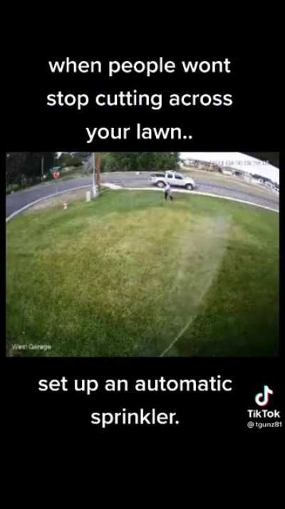 When people won&rsquo;t stop cutting across your lawn