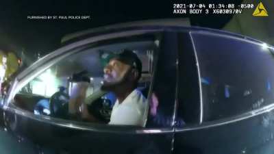 After Minnesota State Rep. John Thompson gave a speech claiming to be the victim of racial profiling St Paul police released the bodycam footage (volume turns on at 12 seconds)