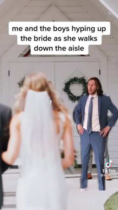Wubby at all the weddings he has to go to.