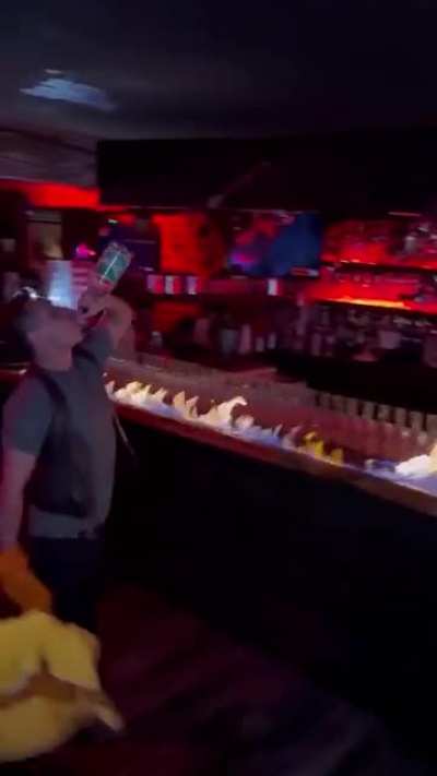 The FIRE BREATHING Bartender 🔥🔥🔥‼️