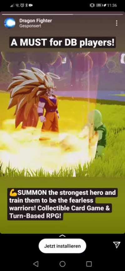 Again an Add for a "real" Dragonball game. Seriously... The maker probably only knows Goku and the Saibamen.