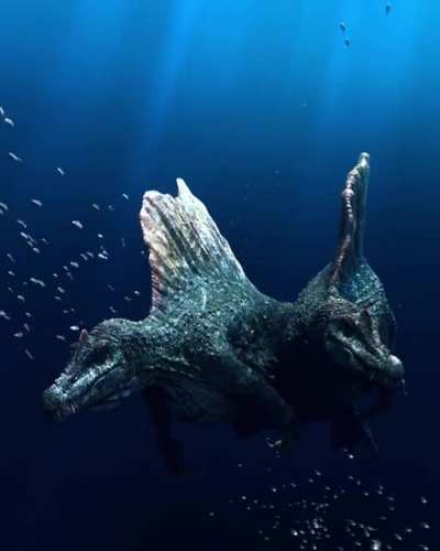 Spinos swimming !