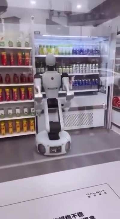 Cashiers in China are being replaced by humanoid robots: you select and pay for your items at a terminal, and a robot hands over the purchase. So far, 20 such stores have already opened across seven cities. A very expensive vending machine, I would say.