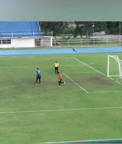 God said &ldquo;lemme give you a hand, brudda&rdquo; to the player doing the penalty kick