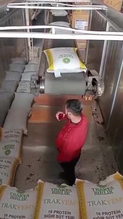 A hard day working