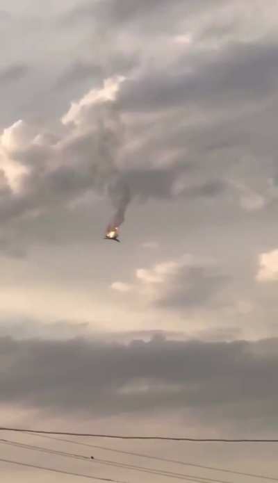 Russian strategic bomber gets blown down. It is the first Russian bomber shot down since the beginning of this war