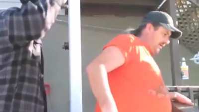 Two guys having a bad trip on salvia. There dad has to come save them
