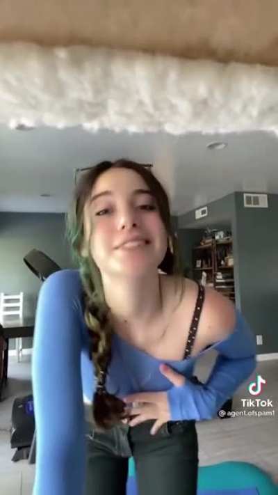 Dancing girl with transparent top
