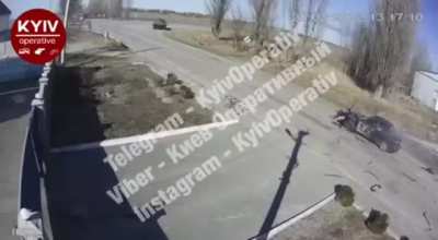 Russian APC murders civilians