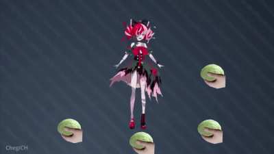Kawaii zombi idol blesses your evening/day