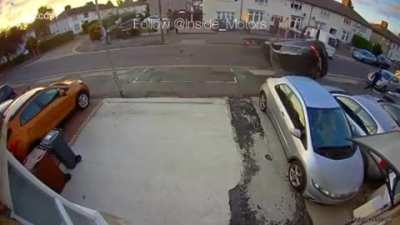 Man&rsquo;s shopping took one fir the team but his sudden Tom Cruise sprint saved him...