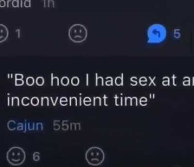 Holesome inconvenience