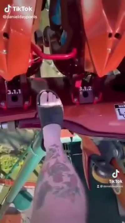 Farting on a roller coaster.