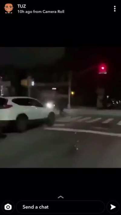 Flamethrower man chasing Pumpkin man