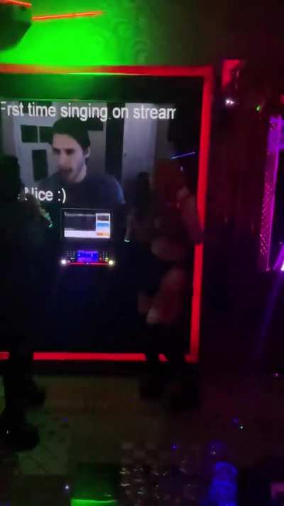 &ldquo;Frst time doing karaoke, Be Nice :)&rdquo;