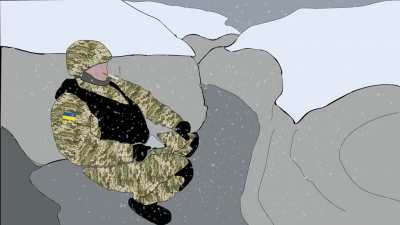 Chillin in the trenches of the Donbas 2017