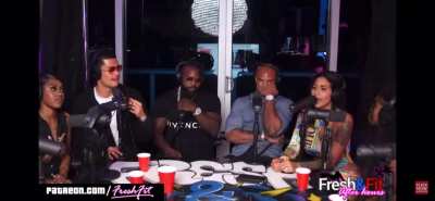 self proclaimed “BIG AK” talking crazy with the females on fresh & fit last night