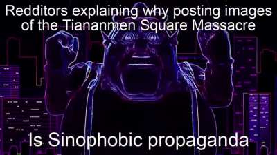 Posting images of tanks at Tiananmen Square is literally Raycist!