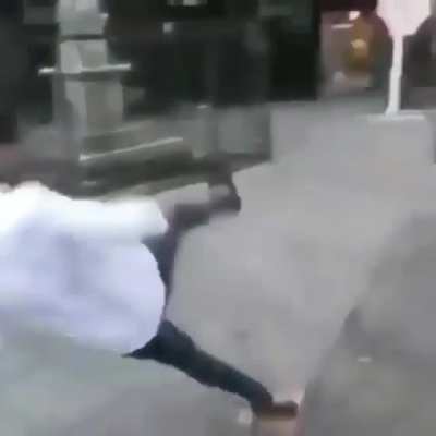 Pigeon leads a man into a trap.